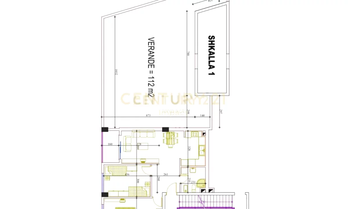 Appartamento in vendita a Tirana 2+1, Vuoto