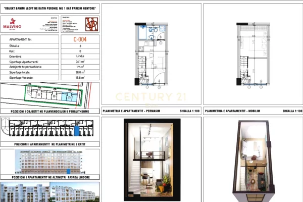 Appartamento in vendita a Durazzo 1+1, Vuoto