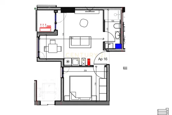 🏡 APARTAMENT 1+1 PER SHITJE ,RRUGA E KAVAJES