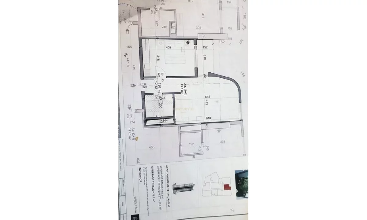 Shtepi ne shitje Apartament ne Tirane, 1+1, Mobilimi Bosh, pa mobiluar, Pagesa 248,490  Euro.