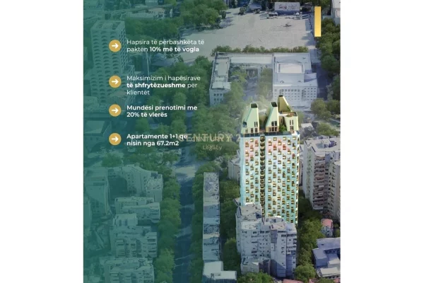 Shtepi ne shitje 1+1 ne Tirane - 255,000 Euro
