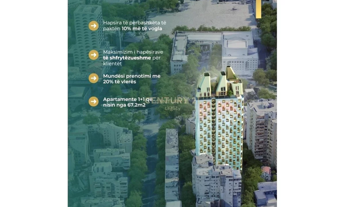 Shtepi ne shitje Apartament ne Tirane, 1+1, Mobilimi Pjeserisht e mobiluar, Pagesa 255,000  Euro.