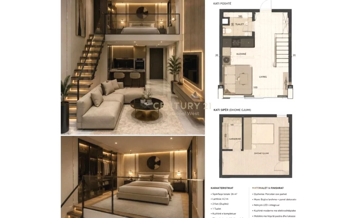 Shtepi ne shitje Duplex(shtepi me 2 kate) ne Durres, 1+1, Mobilimi Pjeserisht e mobiluar, Pagesa 32,000  Euro.