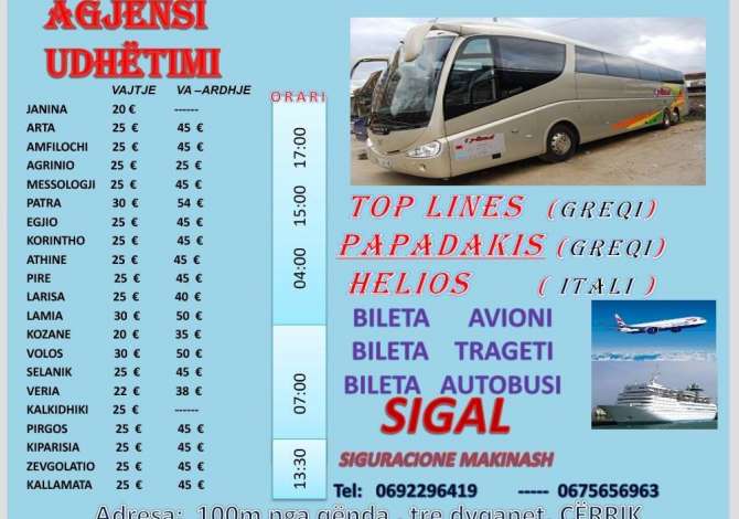 Sherbime Udhetimi dhe Transporti ne Elbasan - 0 