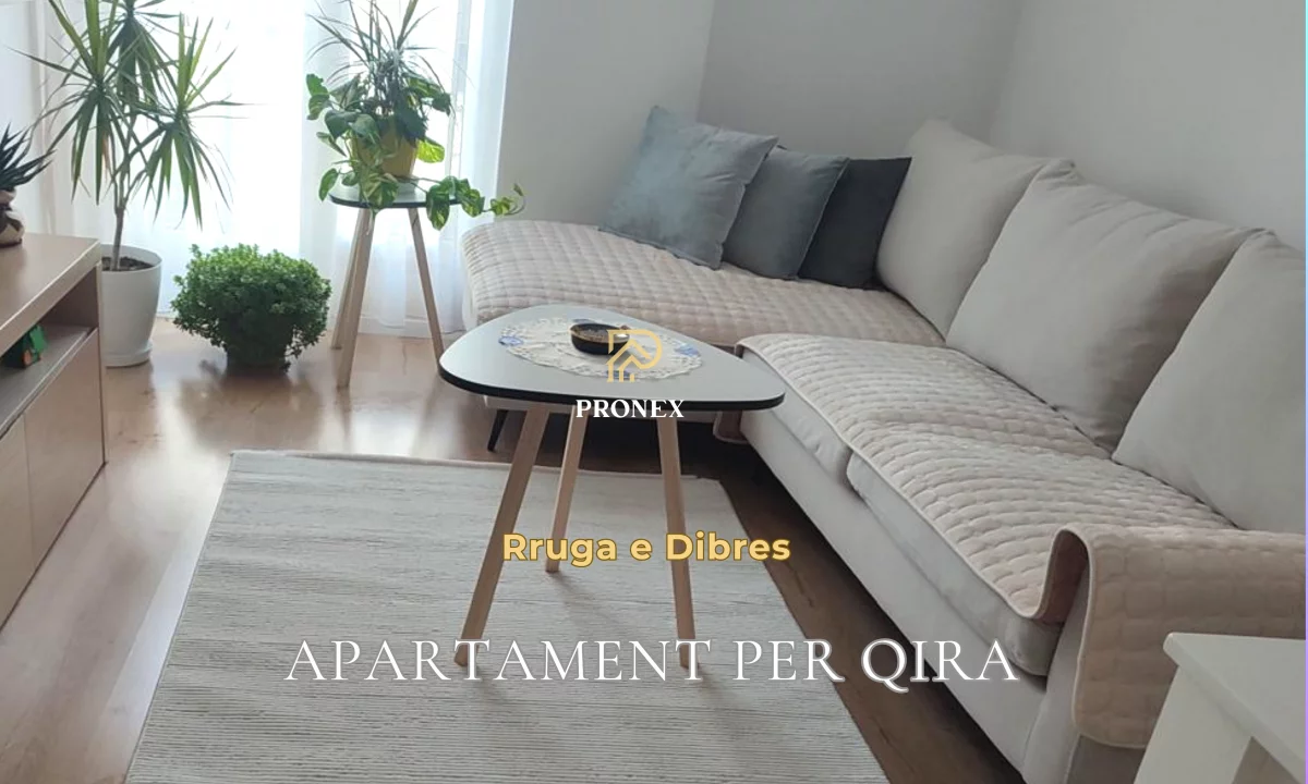 Shtepi me qera Apartament ne Tirane, 2+1, Mobilimi E mobiluar, Pagesa 65,000  Leke.