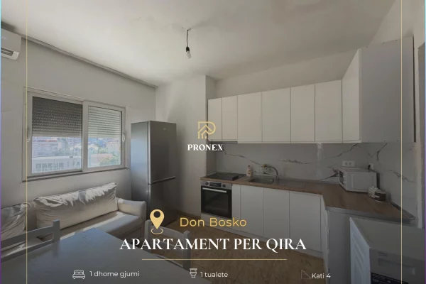 Shtepi me qera 1+1 ne Tirane - 60,000 Leke