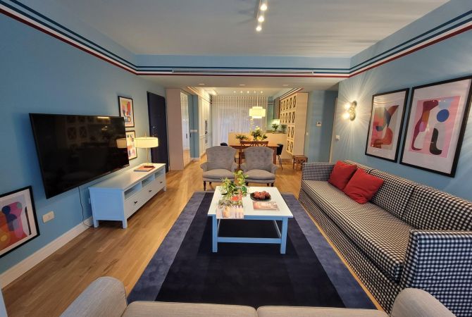 Shtepi me qera Apartament ne Tirane, 3+1, Mobilimi E mobiluar, Pagesa 1,497  Euro.