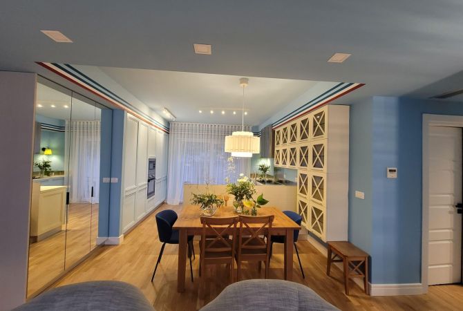 Shtepi me qera Apartament ne Tirane, 3+1, Mobilimi E mobiluar, Pagesa 1,497  Euro.