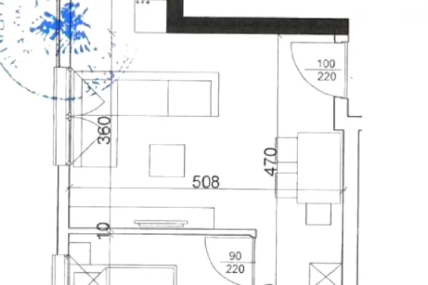 Shtepi ne shitje Apartament ne Tirane, 1+1, Mobilimi Bosh, pa mobiluar, Pagesa 99,997  Euro.