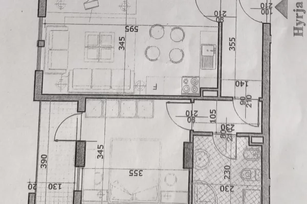 Shitet Apartament 1+1 në Astir