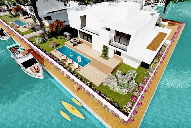 Shtepi ne shitje Vila Luksoze ne Durres, 3+1, Mobilimi Bosh, pa mobiluar, Pagesa 650,000  Euro.