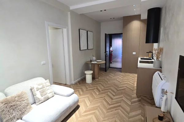 Shtepi ne shitje Apartament ne Tirane, 1+1, Mobilimi E mobiluar, Pagesa 220,000  Euro.