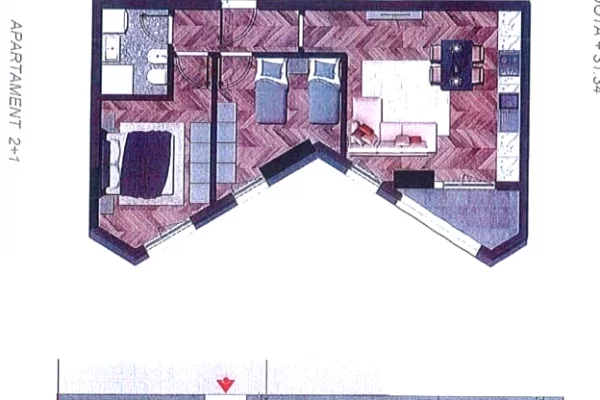 Appartamento in vendita a Tirana 2+1, Vuoto