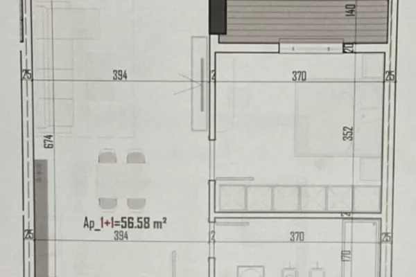Shtepi ne shitje 1+1 ne Tirane - 74,900 Euro