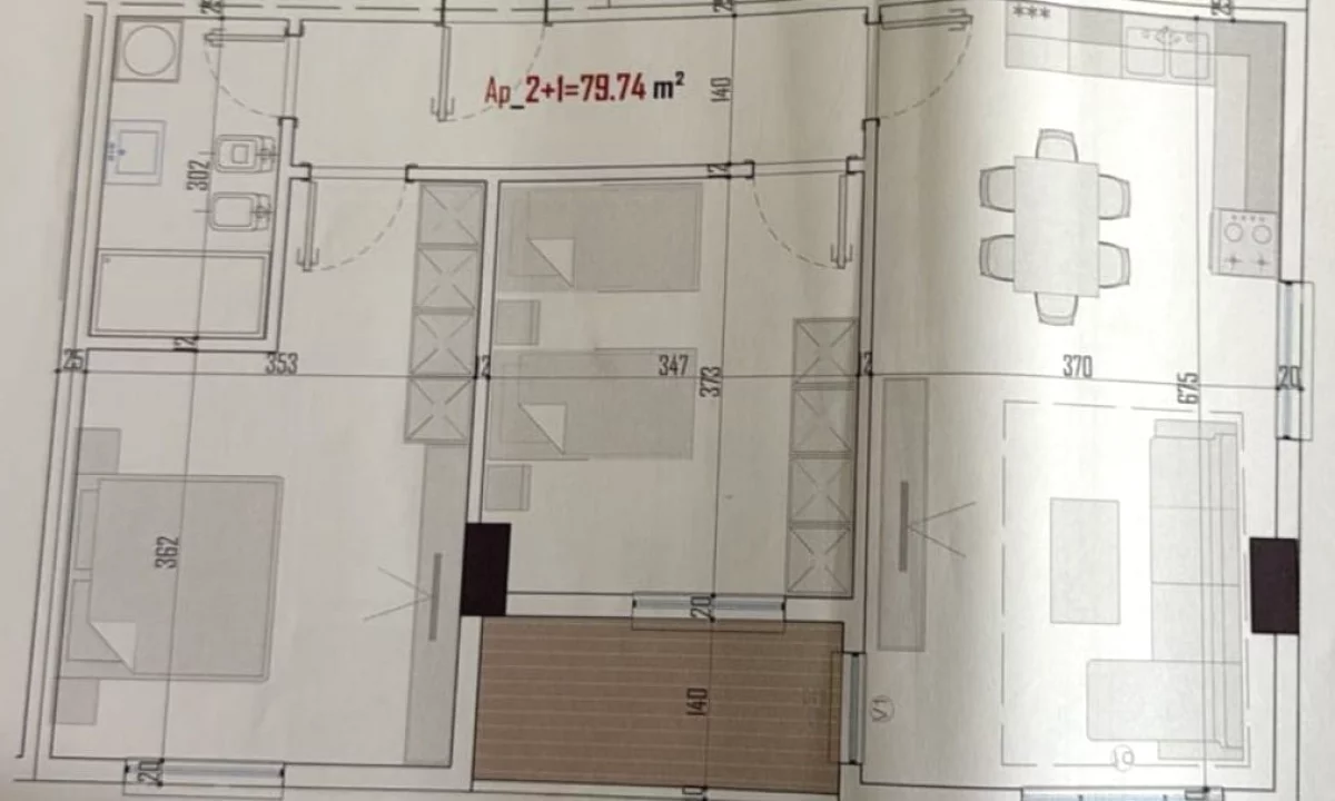 Shtepi ne shitje Apartament ne Tirane, 2+1, Mobilimi Bosh, pa mobiluar, Pagesa 91,240  Euro.