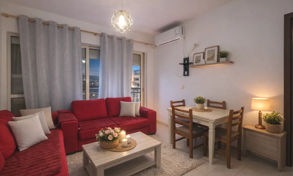 Shtepi me qera Apartament ne Tirane, 1+1, Mobilimi E mobiluar, Pagesa 450  Euro.
