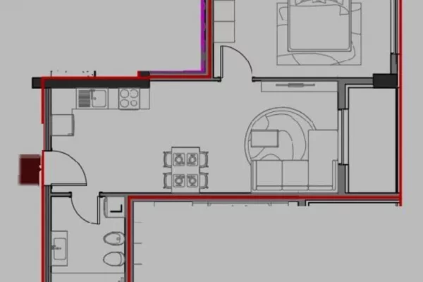 Shtepi ne shitje Apartament ne Tirane, 1+1, Mobilimi Bosh, pa mobiluar, Pagesa 79,000  Euro.
