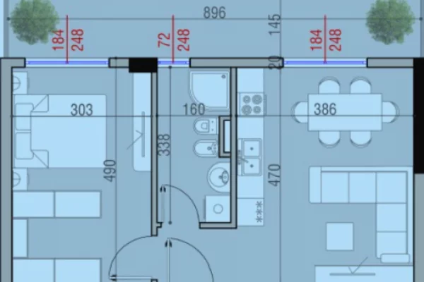 Shtepi ne shitje 1+1 ne Tirane - 112,000 Euro