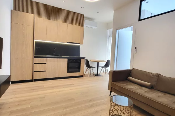 Shtepi ne shitje Apartament ne Tirane, 1+1, Mobilimi E mobiluar, Pagesa 119,900  Euro.