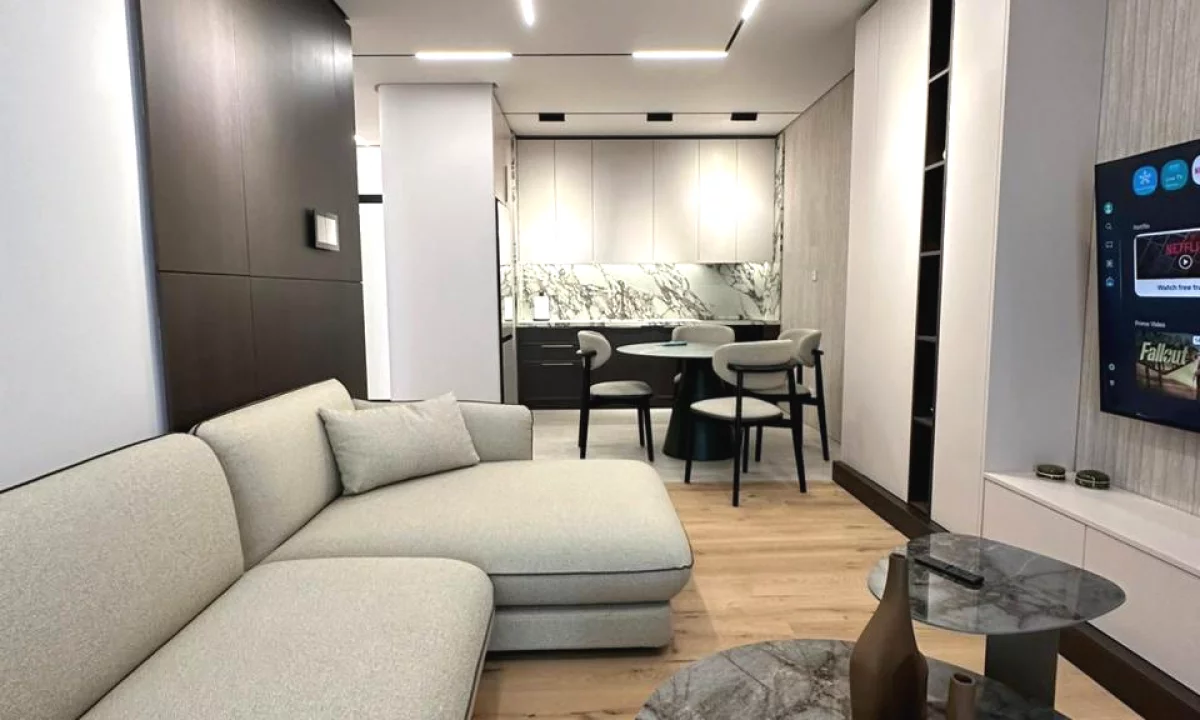 Shtepi me qera Apartament ne Tirane, 1+1, Mobilimi E mobiluar, Pagesa 1,000  Euro.