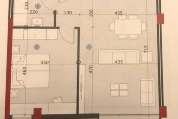 Shtepi ne shitje Apartament ne Tirane, 1+1, Mobilimi Bosh, pa mobiluar, Pagesa 116,000  Euro.