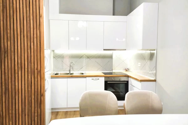 Shtepi me qera Apartament ne Tirane, 1+1, Mobilimi E mobiluar, Pagesa 80,000  Leke.