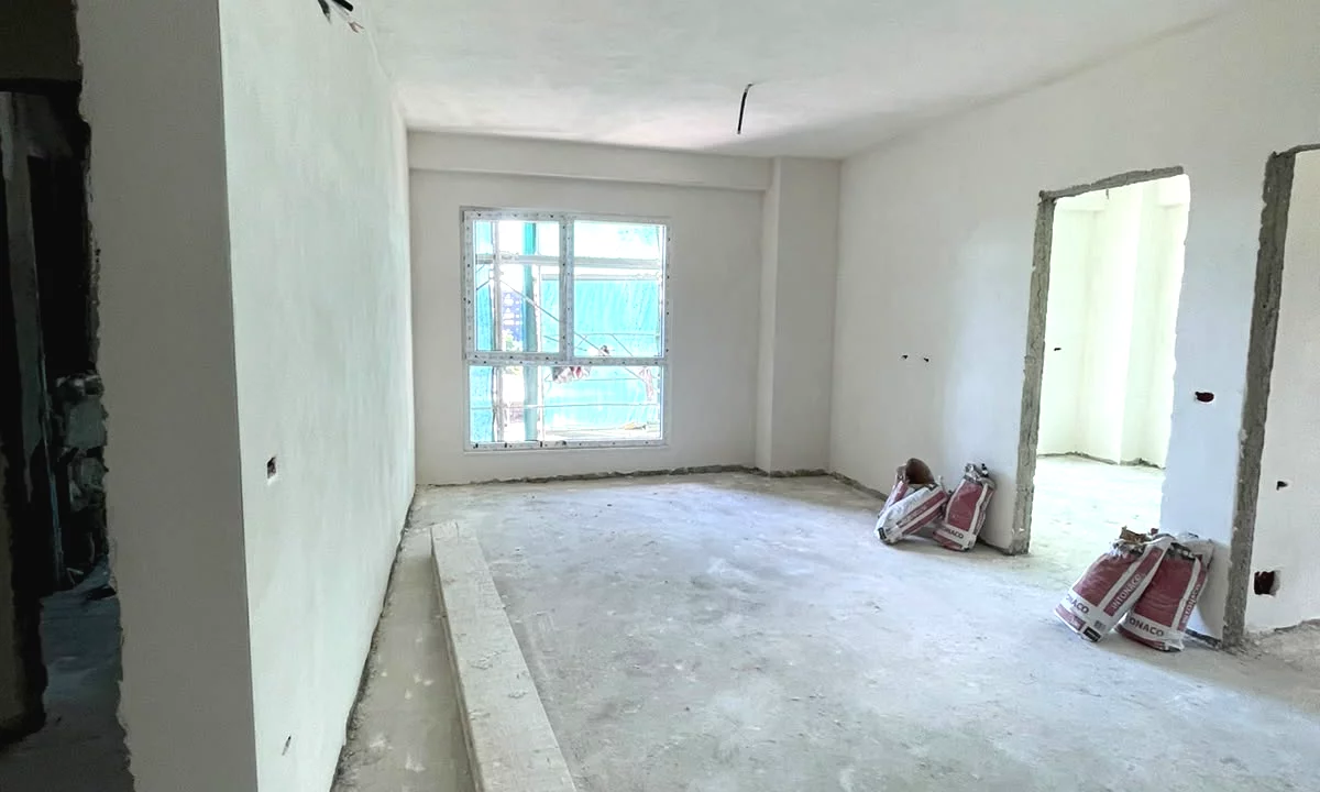 Shtepi ne shitje Apartament ne Tirane, 2+1, Mobilimi Bosh, pa mobiluar, Pagesa 165,800  Euro.