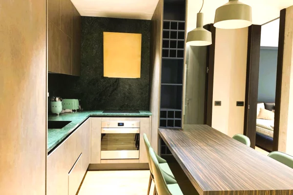 Shtepi me qera Apartament ne Tirane, 1+1, Mobilimi E mobiluar, Pagesa 1,200  Euro.