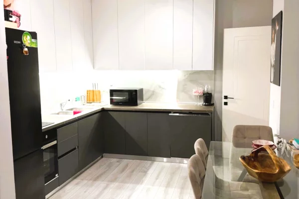 Shtepi ne shitje Apartament ne Tirane, 1+1, Mobilimi E mobiluar, Pagesa 185,000  Euro.