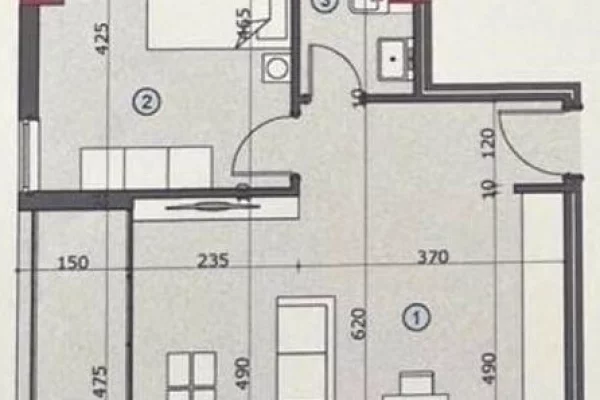 Shtepi ne shitje Apartament ne Tirane, 1+1, Mobilimi Bosh, pa mobiluar, Pagesa 120,300  Euro.
