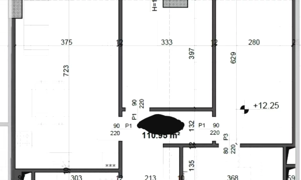 Shtepi ne shitje Apartament ne Tirane, 2+1, Mobilimi Bosh, pa mobiluar, Pagesa 166,400  Euro.