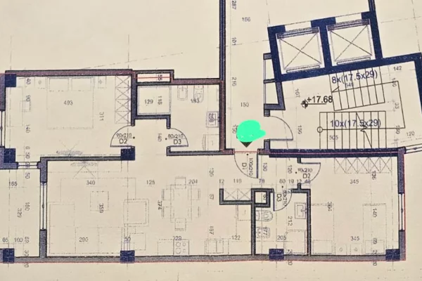 House for Sale Apartment in Tirana, 2+1, Furniture Emty, Payment 145,000  Euro.