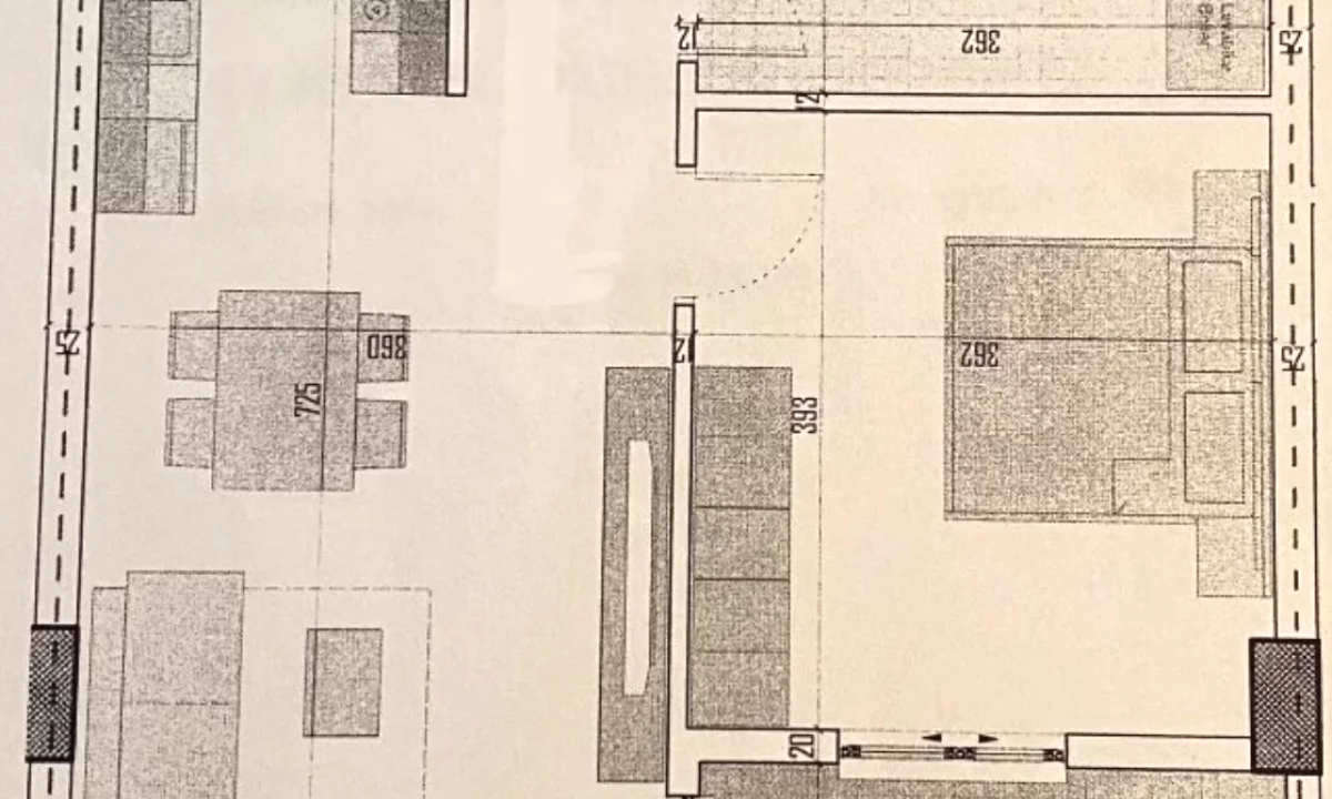 Shtepi ne shitje Apartament ne Tirane, 1+1, Mobilimi Bosh, pa mobiluar, Pagesa 79,500  Euro.