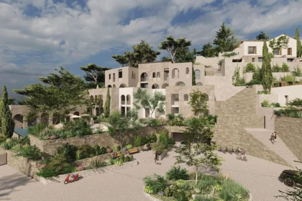 Shtepi ne shitje Apartament ne Himare, Garsoniere, Mobilimi Bosh, pa mobiluar, Pagesa 156,800  Euro.