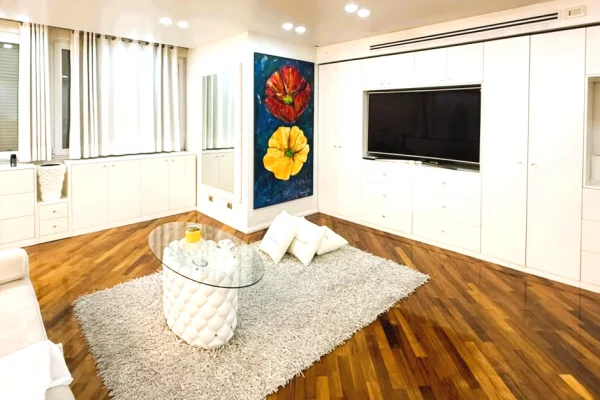 Shtepi ne shitje Apartament ne Tirane, 1+1, Mobilimi E mobiluar, Pagesa 199,999  Euro.