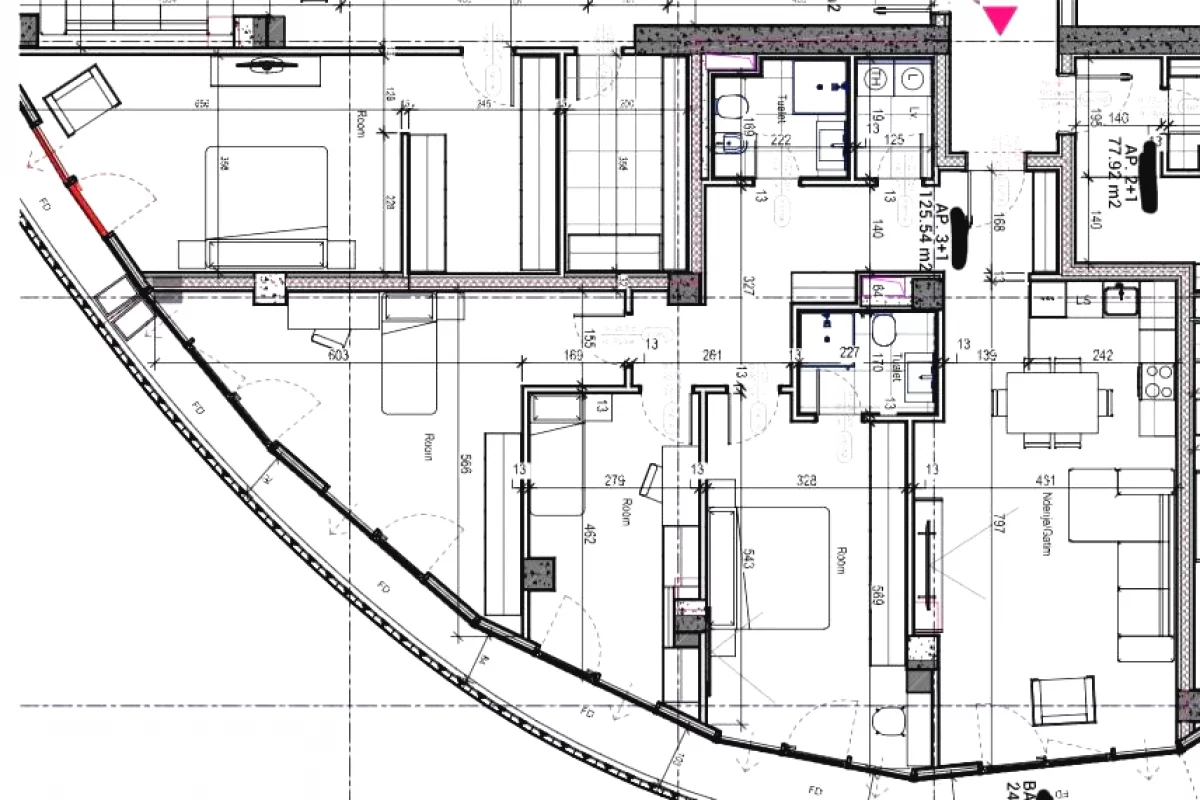 Apartment for sale in Tirana 3+1, Emty