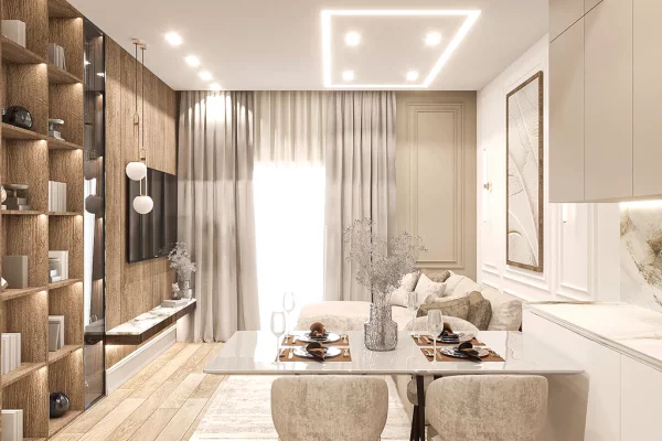 Shtepi me qera Apartament ne Tirane, 1+1, Mobilimi E mobiluar, Pagesa 1,500  Euro.