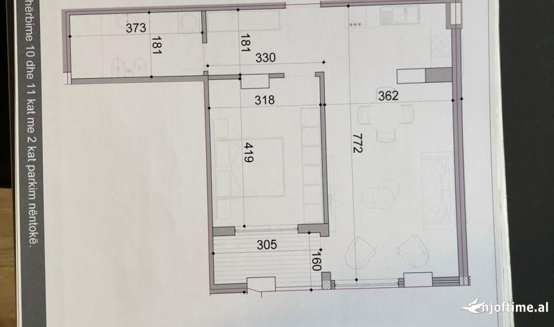 Appartamento in vendita a Tirana 1+1, Vuoto