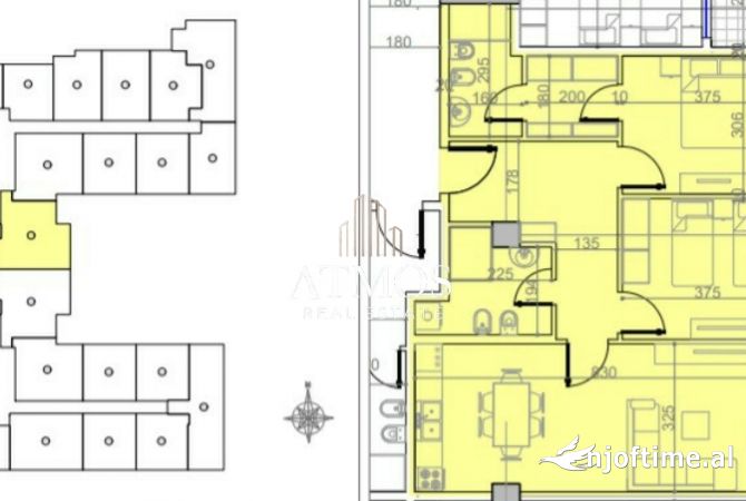 Shtepi ne shitje Apartament ne Tirane, 2+1, Mobilimi Bosh, pa mobiluar, Pagesa 120,000  Euro.