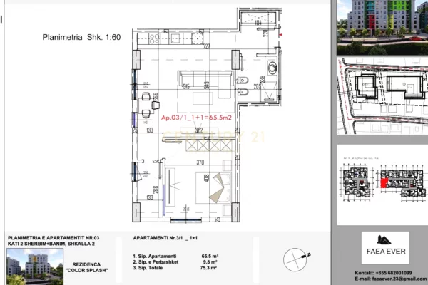 Shtepi ne shitje Apartament ne Tirane, 1+1, Mobilimi Bosh, pa mobiluar, Pagesa 110,000  Euro.
