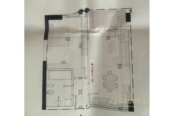 Shtepi ne shitje Apartament ne Tirane, 1+1, Mobilimi Bosh, pa mobiluar, Pagesa 92,000  Euro.