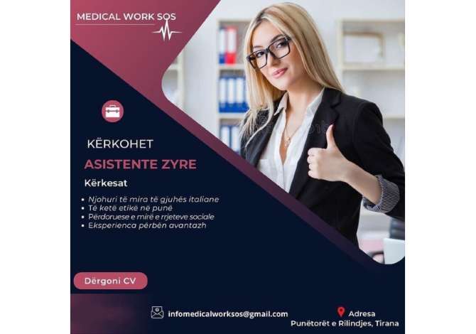 Offerte di lavoro per Asistente Zyre a Tirana