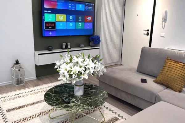 Shtepi me qera Apartament ne Tirane, 1+1, Mobilimi E mobiluar, Pagesa 600  Euro.