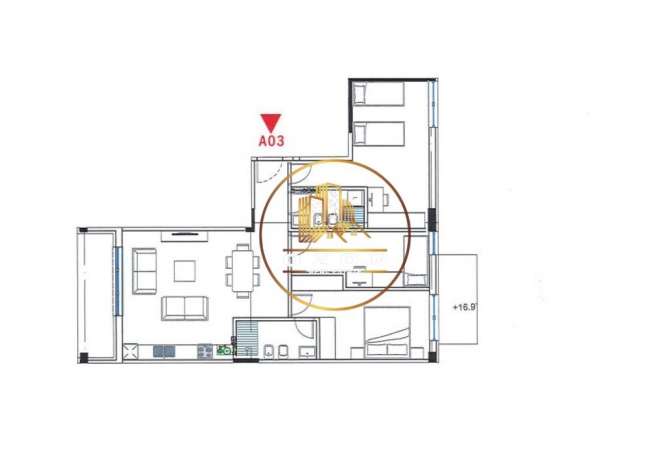 Apartment for sale in Tirana 3+1, Emty