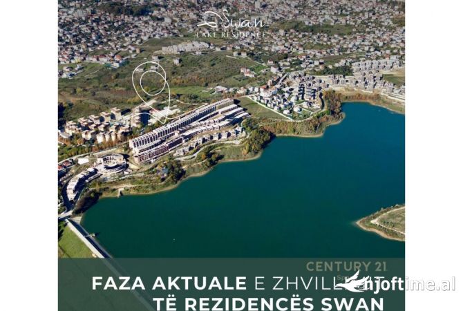 Shesim Vile me Pishine me pamje nga Liqeni i Farkes