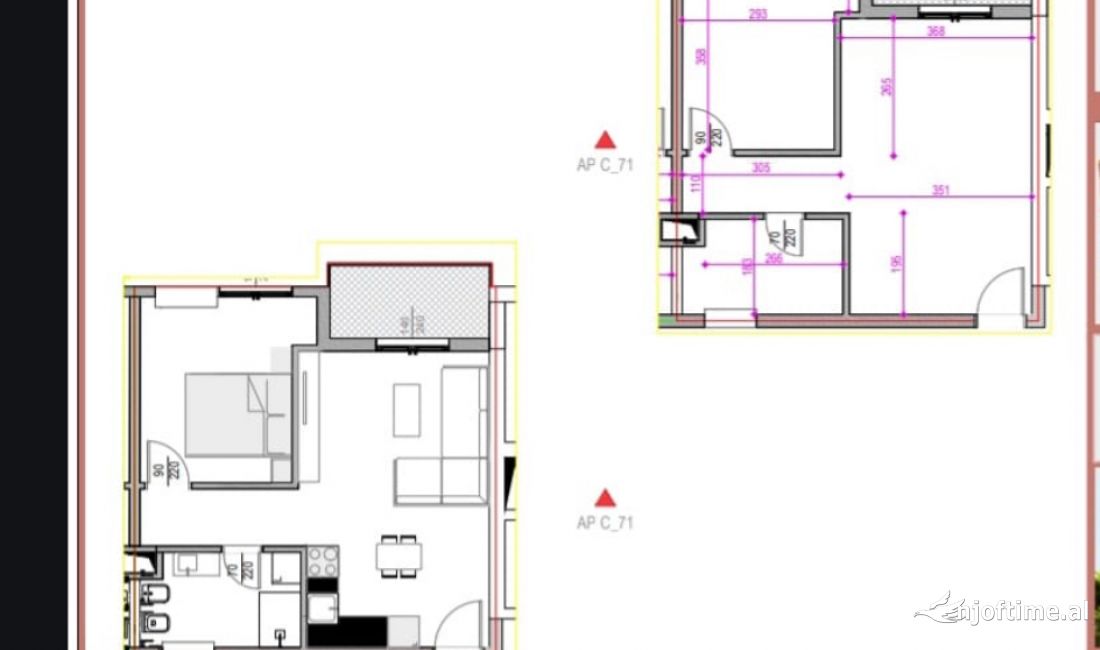 Shtepi ne shitje Apartament ne Tirane, 1+1, Mobilimi Bosh, pa mobiluar, Pagesa 93,000  Euro.