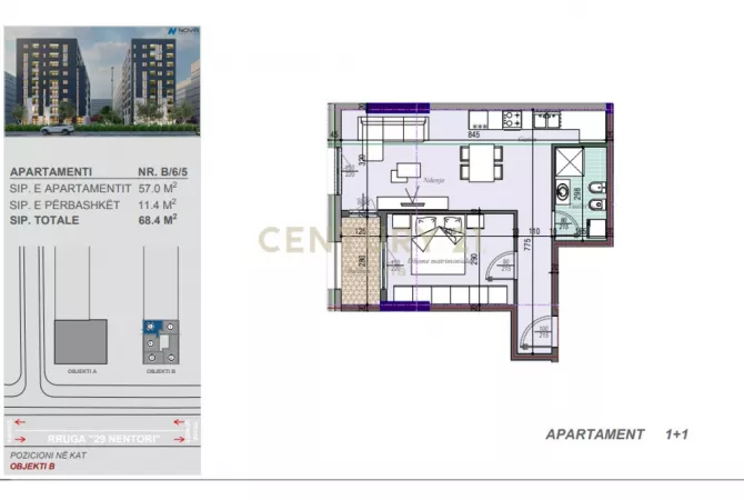 Okazion, Shesim apartament 1+1 te Tirana New Entry 3