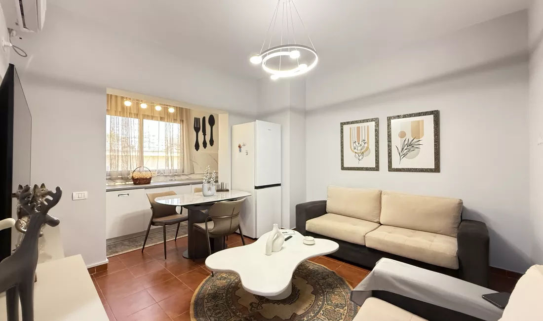 Shtepi me qera Apartament ne Tirane, 1+1, Mobilimi E mobiluar, Pagesa 500  Euro.