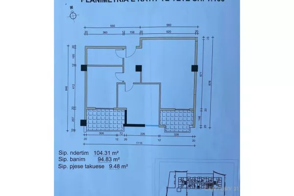 Shtepi ne shitje 2+1 ne Tirane - 135,000 Euro