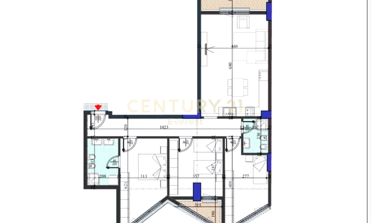 Appartamento in vendita a Tirana 2+1, Vuoto